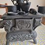 Mini Crescent CAST IRON Stove/Oven with stove items Image 2