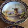 Antique fine Japanese porcelain, 5 bowl plates hand painted with liquid gold in Japan in the 1930s Image 9
