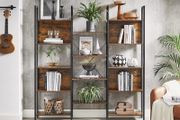New Bookcase With 14 Shelves (Brown or Greige)  FREE P&amp;P