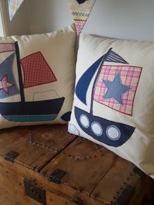 Nautical Fabric Cushions and Buntings