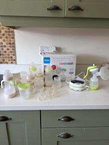 MAM Breast Pump & Bottles