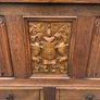 Antique Oak Blanket Box With Drawers. Image 2