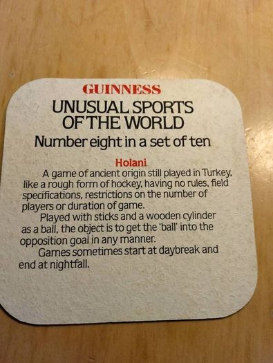 Rare vintage Guinness beer mats set of 10