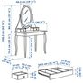 Hemnes dressing table, white. Image 5