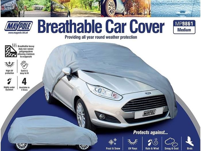 Massive Sale Breathable Full Car Cover, Grey (multiple Sizes Available)