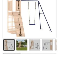 Climbing frame swing set