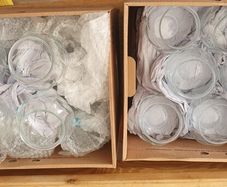 60 small vases wedding decor