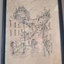 Antique Pen and Ink Drawing.Apollo Gallery,. c.1910 "Rue sous Le Font Quebec" Image 3