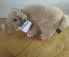 Aurora Classic Pig Plush Soft Toy Realistic Large Beige Stuffed Farm Animal 36cm