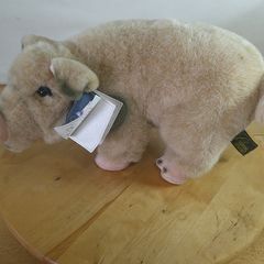 Aurora Classic Pig Plush Soft Toy Realistic Large Beige Stuffed Farm Animal 36cm
