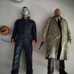 NECA 2006 Halloween Michael Myers and Dr Sam Loomis 7" Figure set
