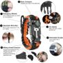 Paracord Survival Bracelet (2 Pack) | Flint Steel Fire Starter, Whistle, Compass, Hiking Accessories, Wild Camping Equipment Kit, Bushcraft, Emergency (FREE POSTAGE) Image 2