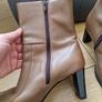 Women's ankle boots brown leather,  size 38 Image 3