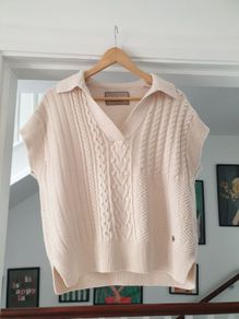 Mos Mosh Wool Cotton Knitted Vest Size Small