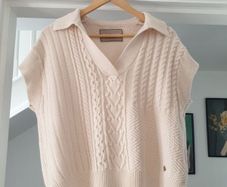 Mos Mosh Wool Cotton Knitted Vest Size Small