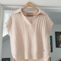 Mos Mosh Wool Cotton Knitted Vest Size Small