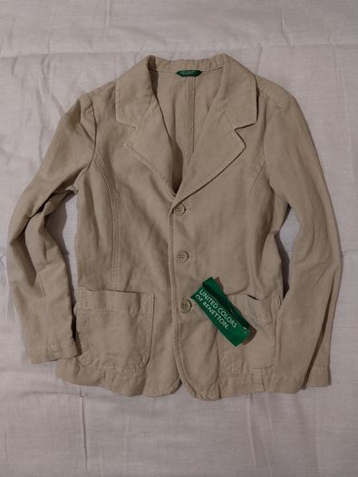 Benetton Dressy Linen Jacket, new with tags