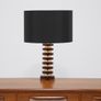 Vintage Swedish Amber Glass & Brass Table Lamp by MAE Lighting, 1960s. Image 2