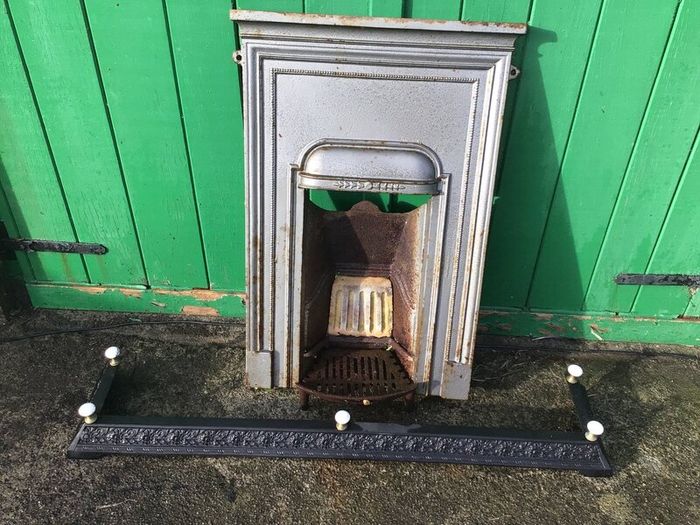 Antique Fireplace and fender