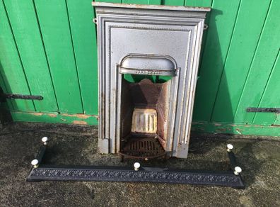 Antique Fireplace and fender