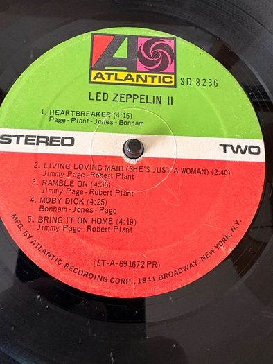 Led Zeppelin - Led Zeppelin II (Robert Ludwig Hot Mix / First Press USA)