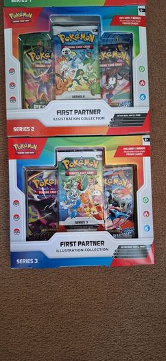 pokemon first partner series 1, 2, 3, sold as a set