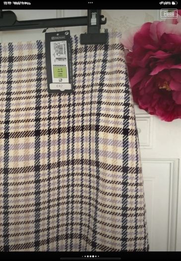 skirt Bnwt marks & Spencer mini check herringbone skirt size 12