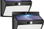 NEW SALE | 2 Pack Solar Lights Outdoor, 138 LED Solar Security Lights Motion Sensor with 3 Lighting Modes, Solar Powered Lights Waterproof Solar Wall Lights Outdoor for Fence Garden Yard Garage