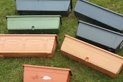 7 Oblong window ledge pots