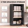 Wooden Filing Cabinet 3Tier Image 4