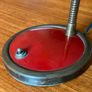 Original red metal lamp 70s Image 2