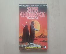 Star Challenge - Planets in Peril - Book 1 by Christopher Black (Science Fiction Adventure Gamebook Vintage Paperback 1985)