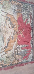 vintage wall rug hanging