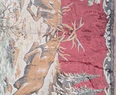 vintage wall rug hanging