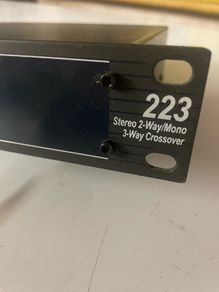 DBX 223 2 way stereo cross over