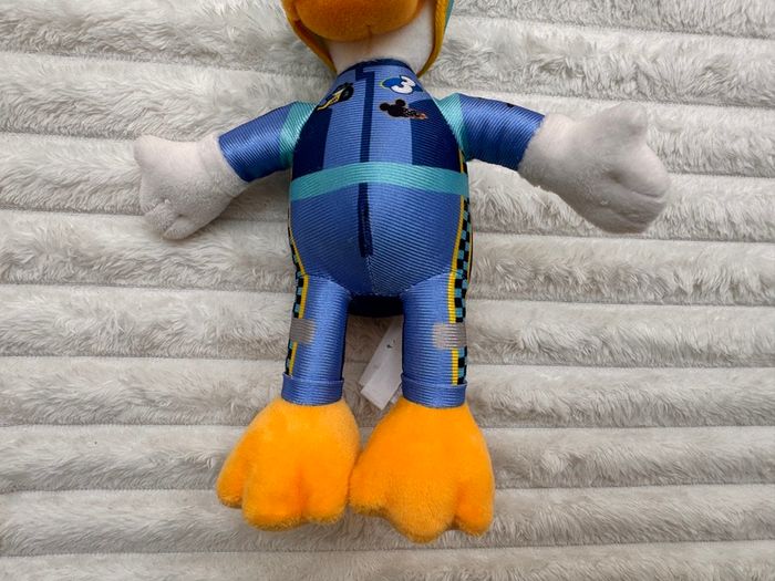 Disney Store Donald Duck Plush #3 Mickey & the Roadster Racers Small approx. 23 cm. Used Please see photos