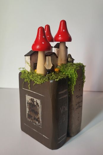 Handcrafted wooden books!