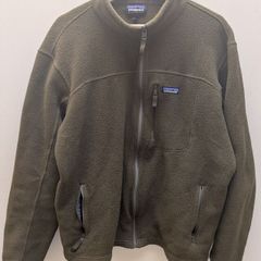 Classic Patagonia Synchilla Fleece , XL. Olive Military Green