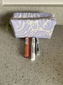 Makeup items x3 plus bag