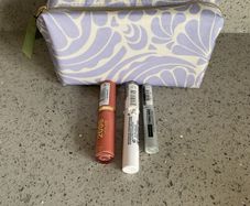 Makeup items x3 plus bag