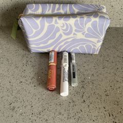 Makeup items x3 plus bag