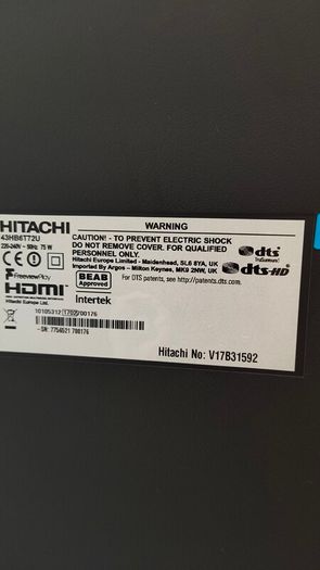 Hitachi 43" Full HD Smart LED TV
