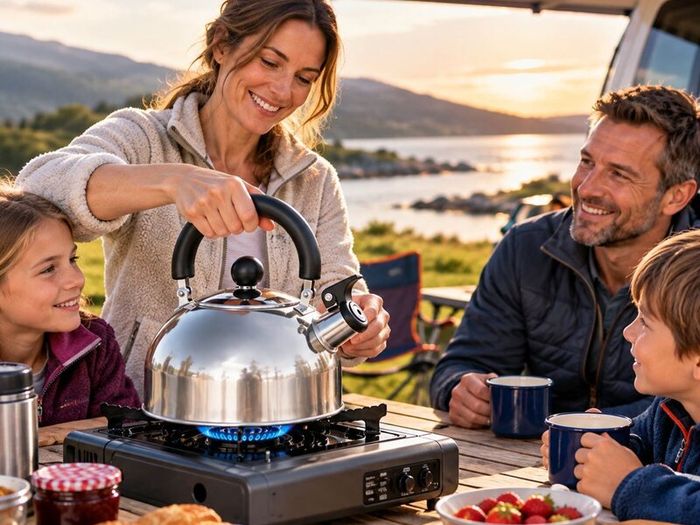 2L Stainless Steel Kettle - Orange