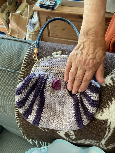 Handmade crochet macrame shoulder bags