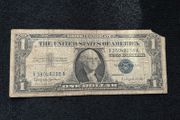 Certificate One dollar USA blue seal 1957 Letter B