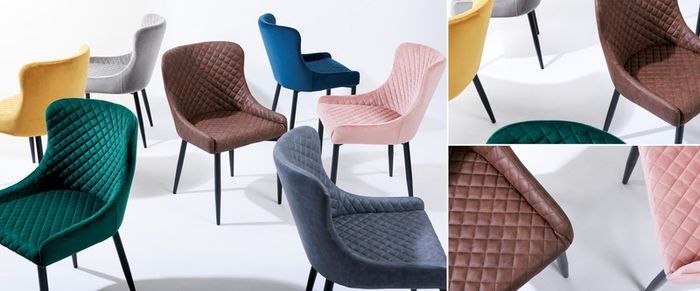 green dining chairs