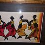 Signed African Batik art framed Image 3