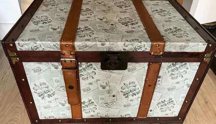 Large Decorative Wooden Trunk