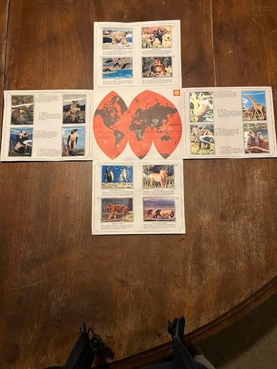 Vintage Shell WWF Shell Wild Animal Cards
