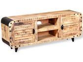 TV Cabinet Rough Mango Wood 120x30x50 cm